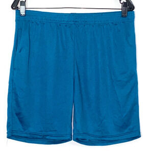 Real Essentials Shorts Mens Blue/Green Active Athletic Shorts Stretchy